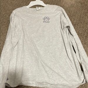 Pawz Light Gray Long Sleeve Shirt